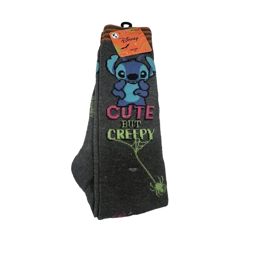 disney‎ 1 pair womens knee high halloween socks show size 4-10
